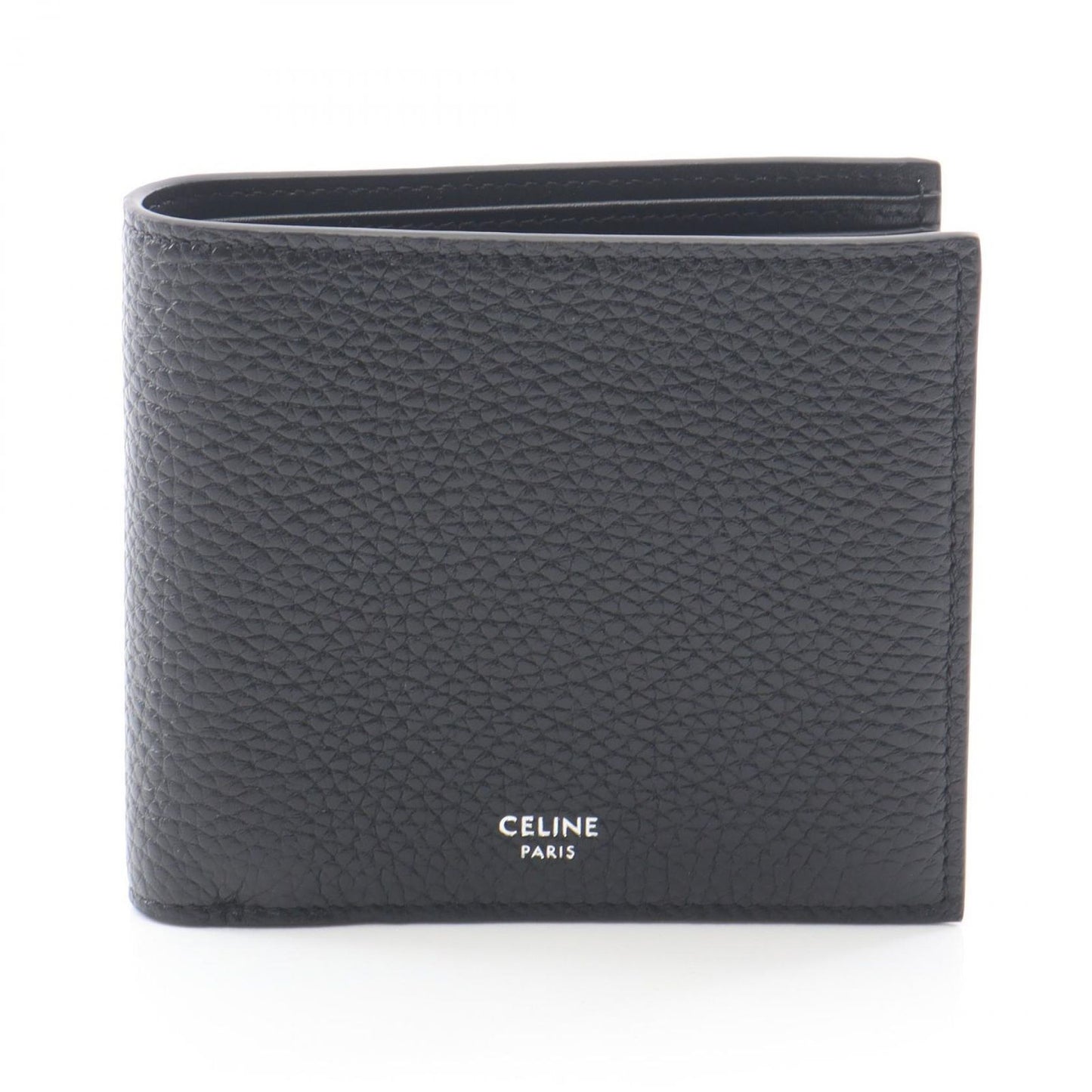 Celine Bi Foldwallet Black Leather Wallet