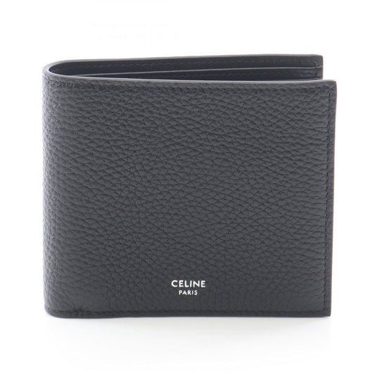 Celine Bi Foldwallet Black Leather Wallet