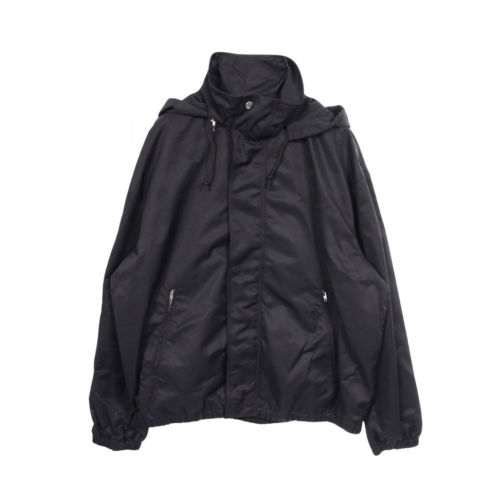 Celine Mountainhoodie Wind Blur Black Nylon Sweatshirt