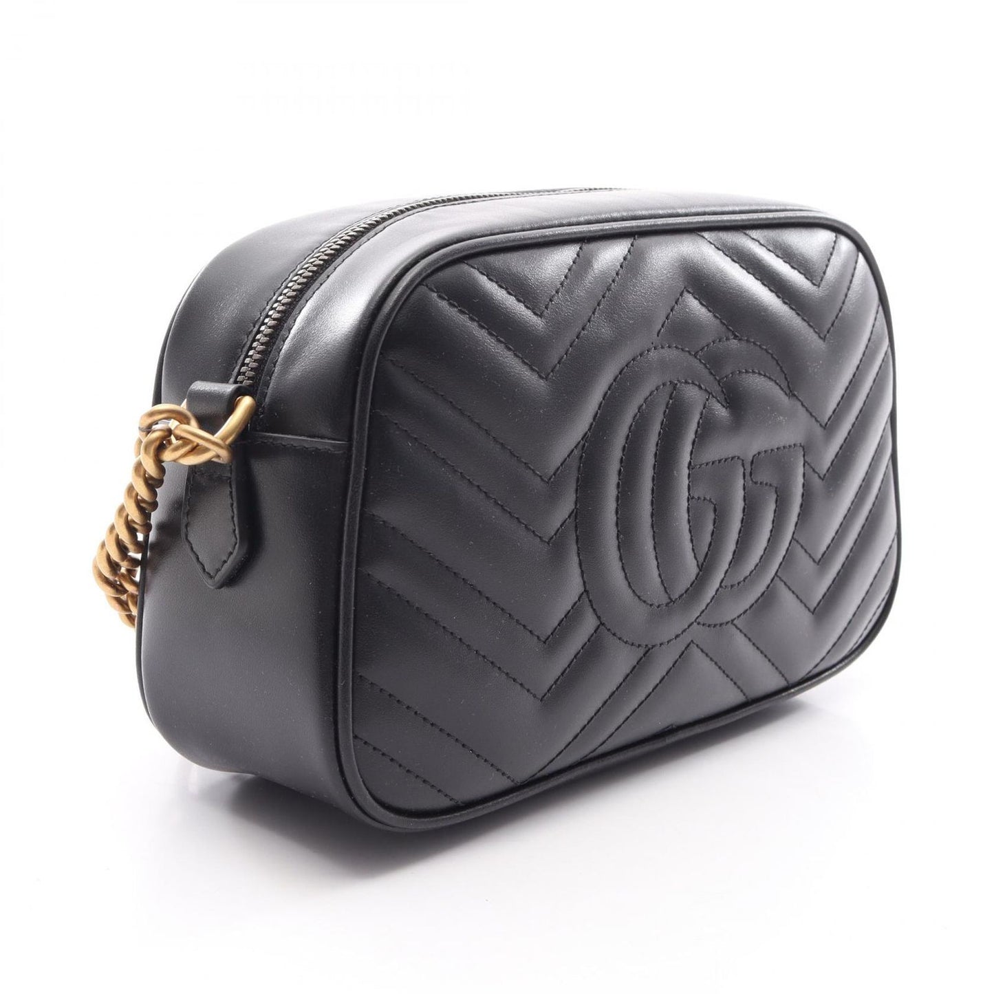 Gucci Shoulder Bag GG Marmont Black Leather — view 2