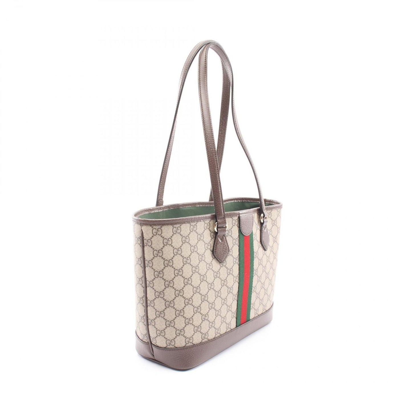 Gucci Tote Double Sherry Line GG Spuri Beige Leather — view 2
