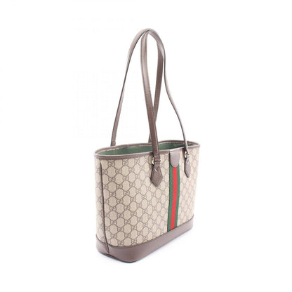 Gucci Tote Double Sherry Line GG Spuri Beige Leather — view 2