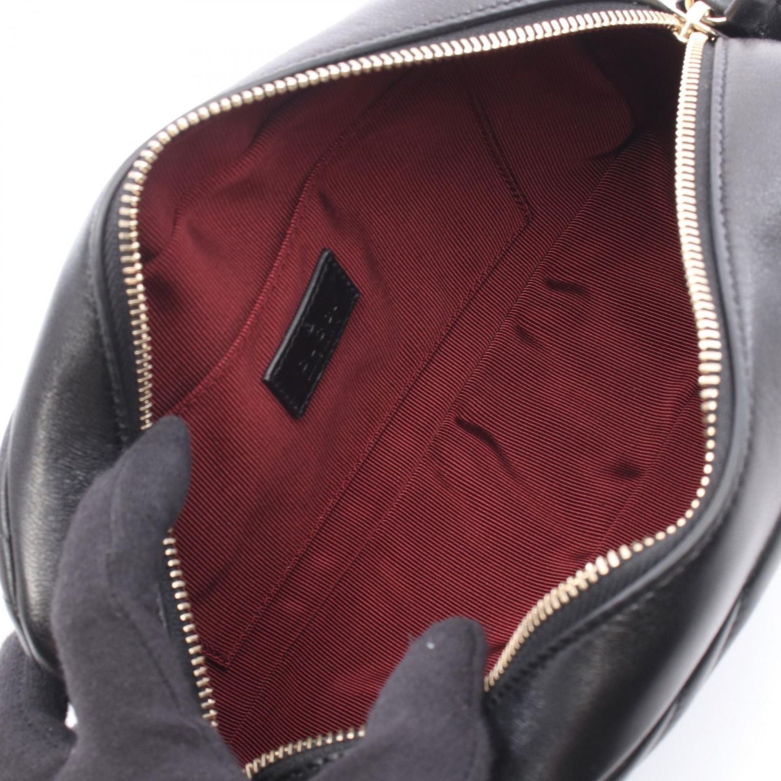 Gucci Shoulder Bag GG Marmont Black Leather — view 3