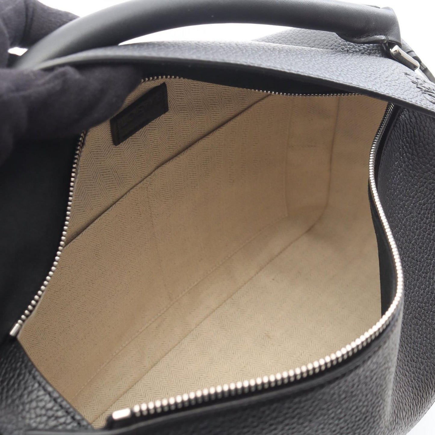 Loewe Puzzle Edge 2-Way Black Leather Shoulder — view 3