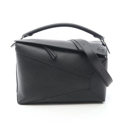 Loewe Puzzle Edge 2-Way Black Leather Shoulder