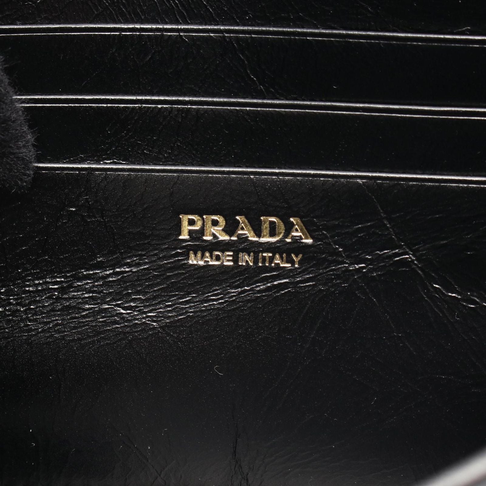 Prada Shoulder Bag Black Leather — view 4