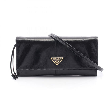Prada Shoulder Bag Black Leather