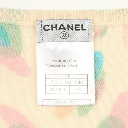 Chanel Knit All Over Pattern Cashmere Patternknit Sweater — view 3