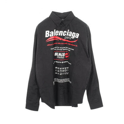 Balenciaga Logo Print Long Sleeve Sleeveshirt
