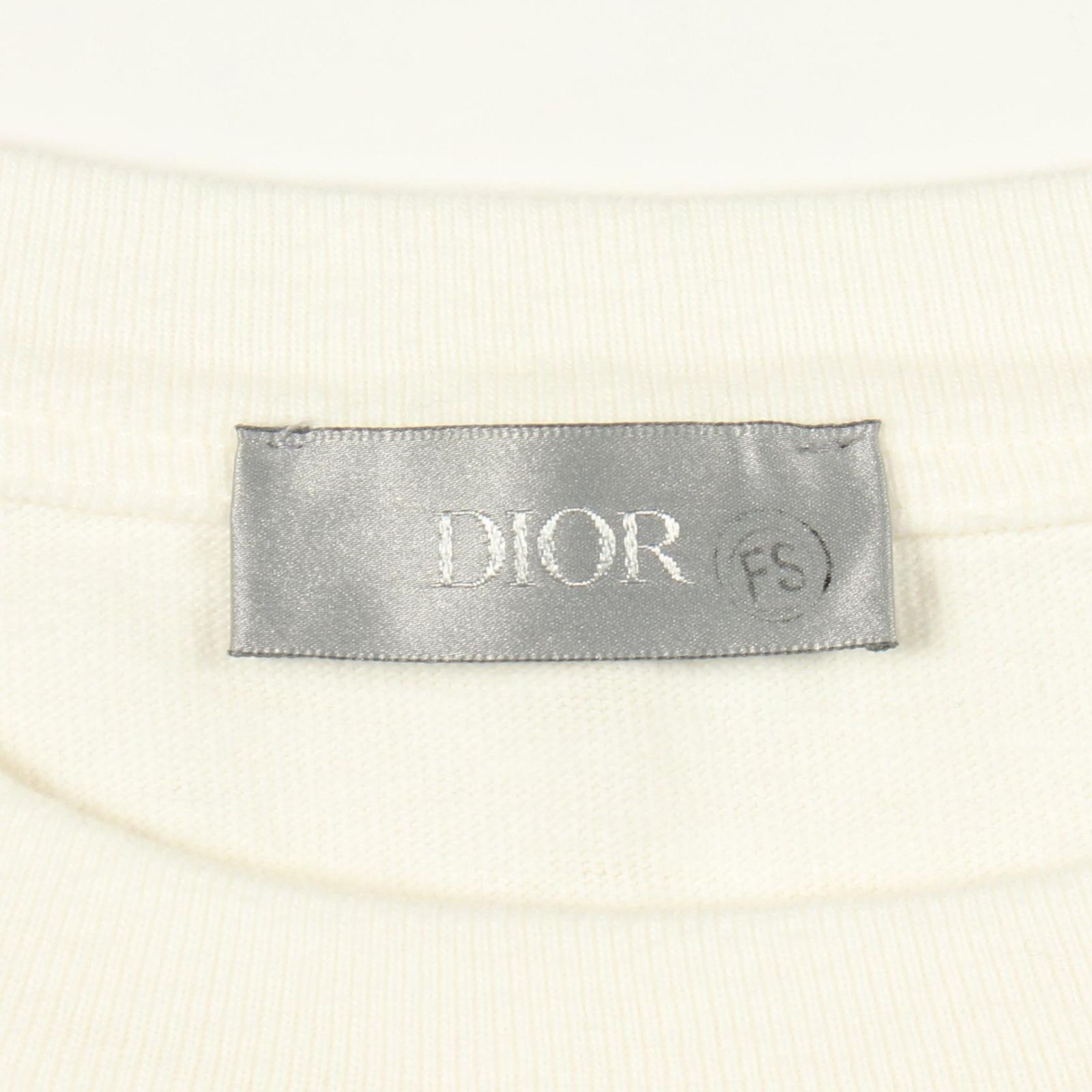 Dior Dio Short Sleeve T-Shirt Denim Tears Logo Embroidery Cotton — view 3