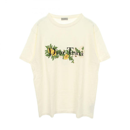 Dior Dio Short Sleeve T-Shirt Denim Tears Logo Embroidery Cotton