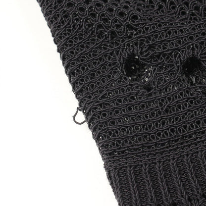 Chanel Knit CC Logo Camellia color Cotton Sweater — view 5