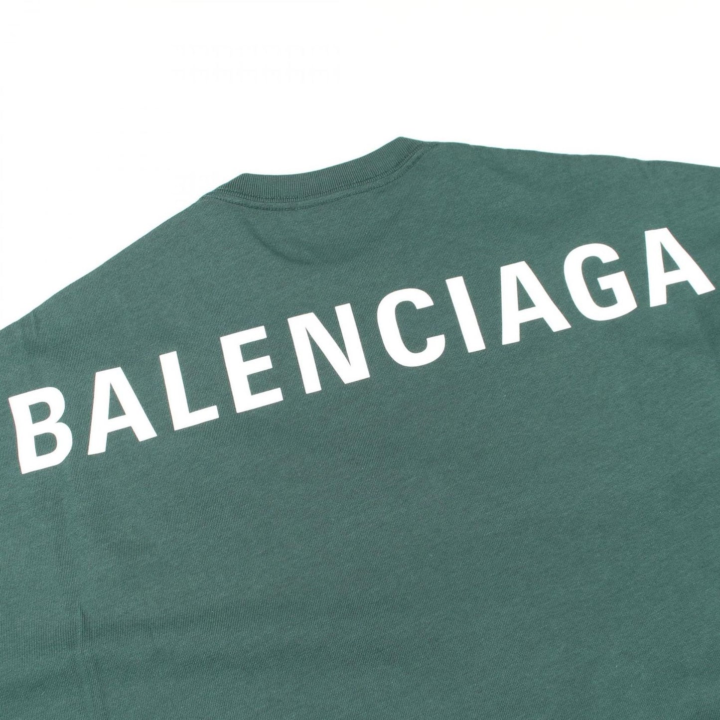 Balenciaga Short Sleeve T-Shirt Backlogo Cotton — view 7