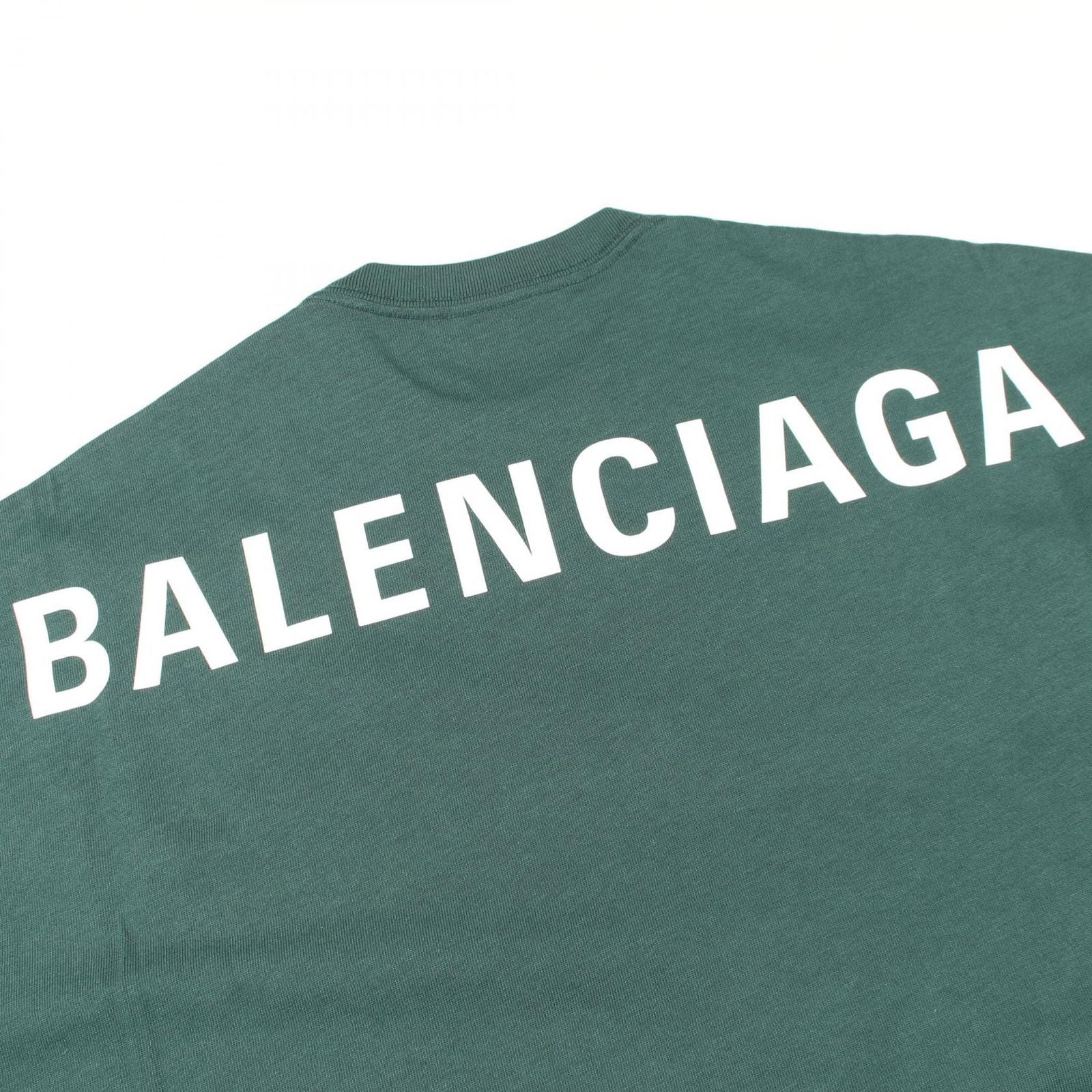 Balenciaga Short Sleeve T-Shirt Backlogo Cotton — view 7