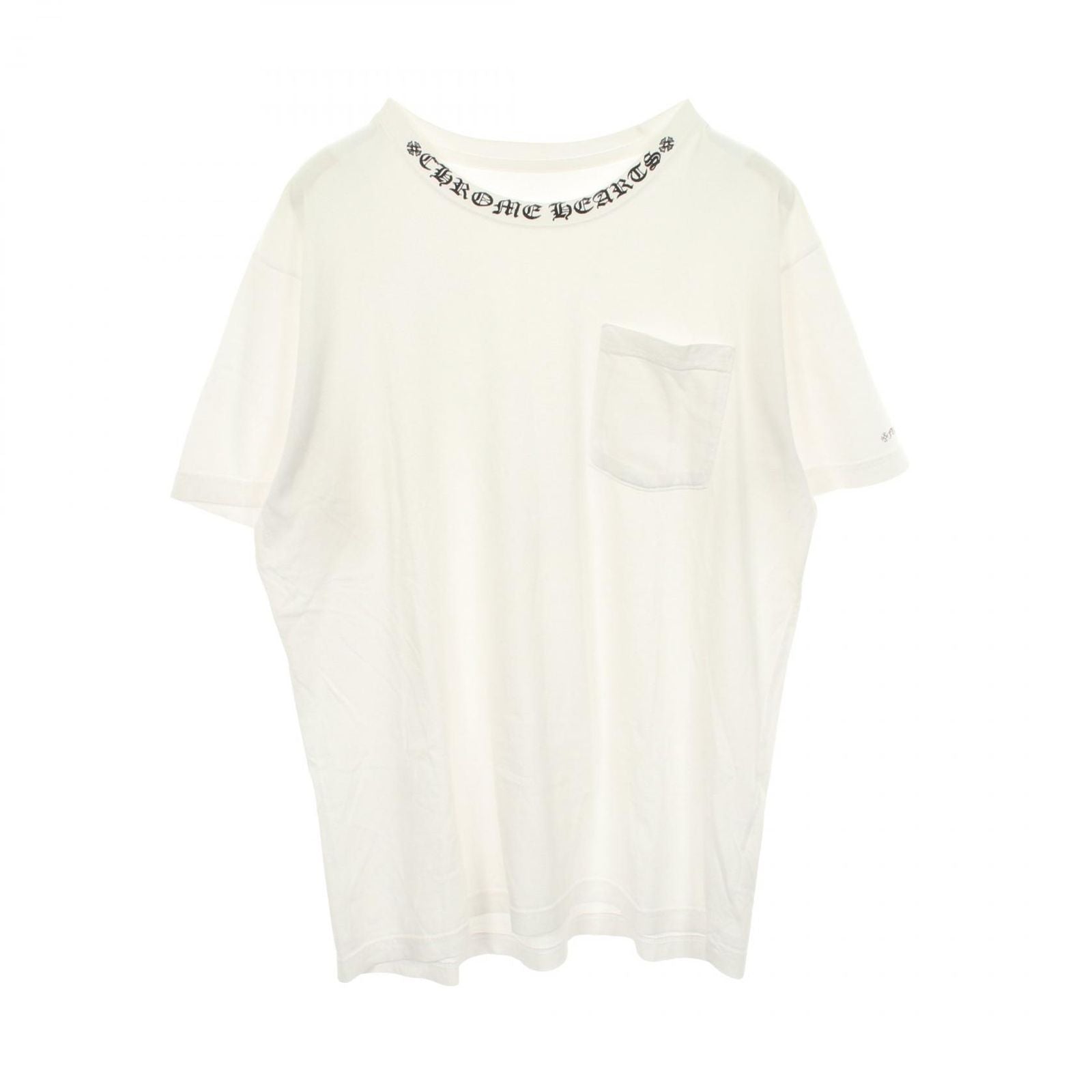 Chrome Hearts Ha Short Sleeve T-Shirt Necklogo Cotton