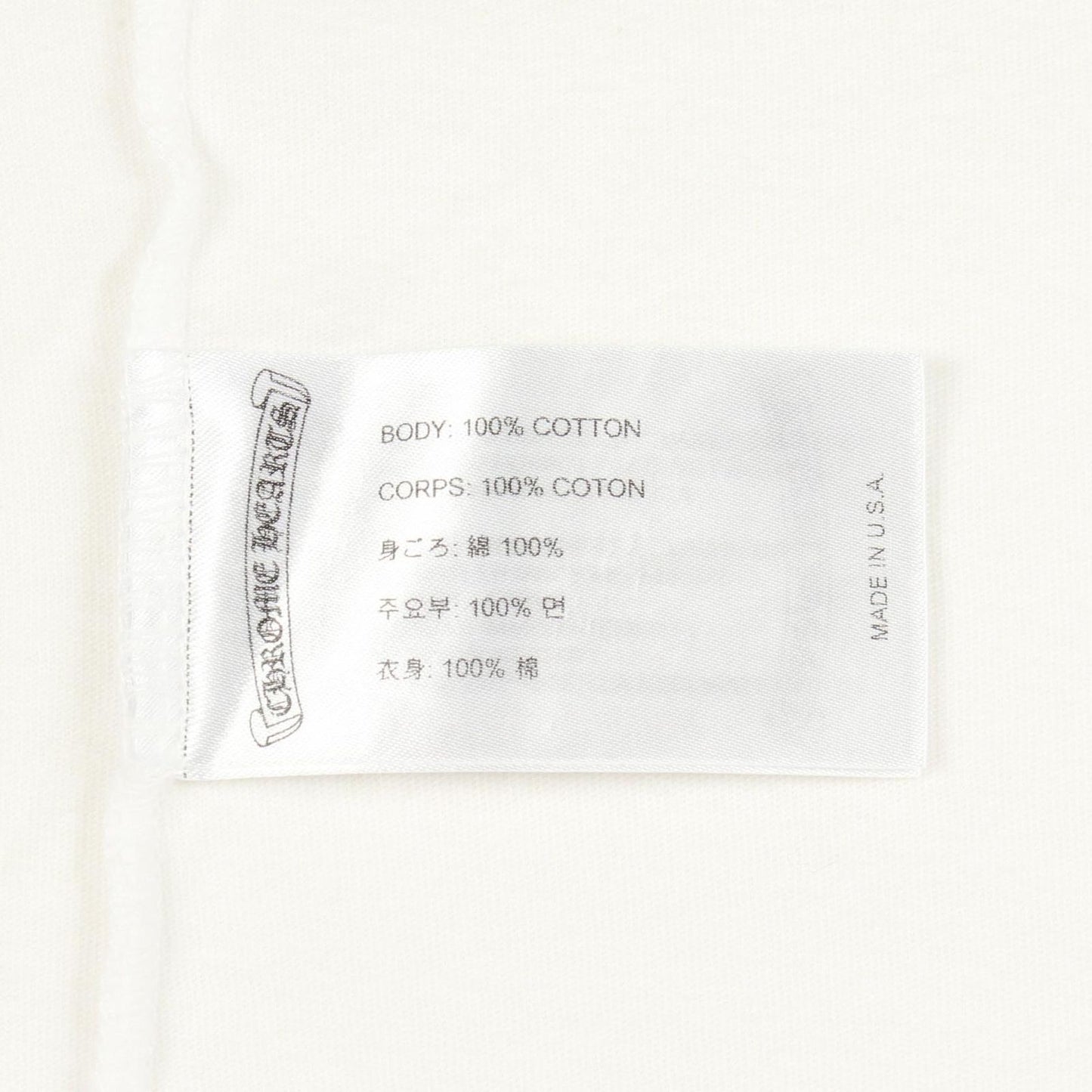 Chrome Hearts Ha Short Sleeve T-Shirt Necklogo Cotton — view 4