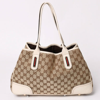 Gucci Tote Bag Ivory White Sherry Line — view 2