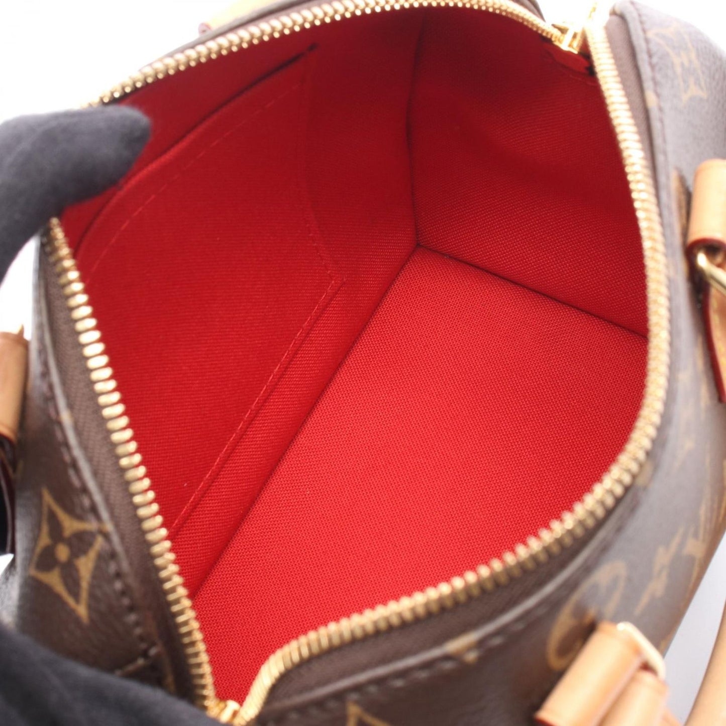 Louis Vuitton Handbag Speedy Bandouliere 20 Monogram 2-Way Noir Leather — view 3