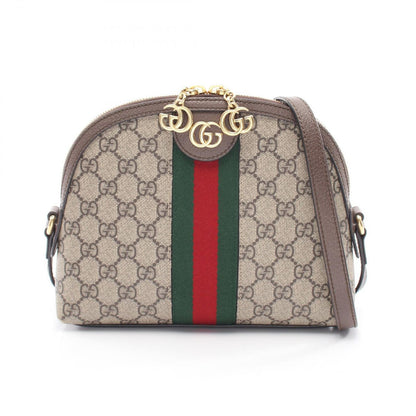 Gucci Shoulder Bag Ophidia GG Spuri Beige Leather Sherry Line