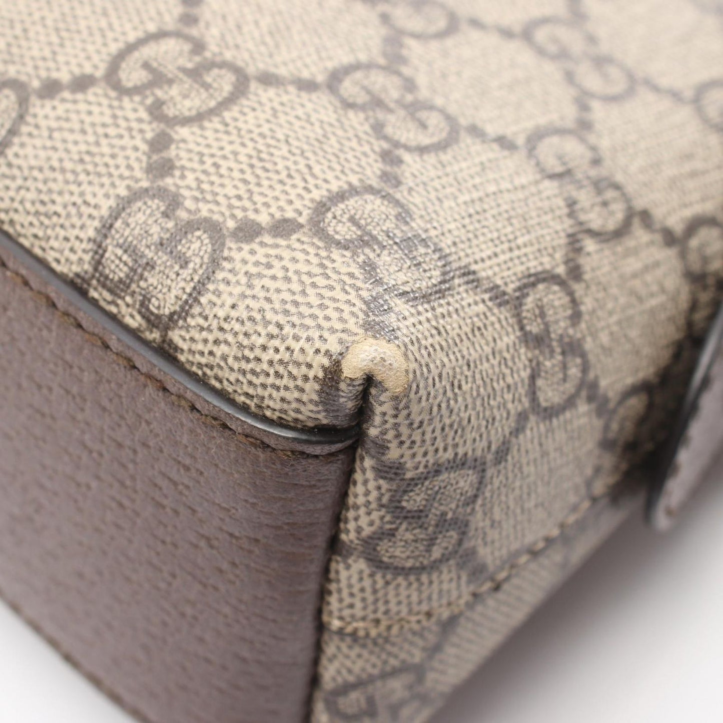 Gucci Shoulder Bag Ophidia GG Spuri Beige Leather Sherry Line — view 5