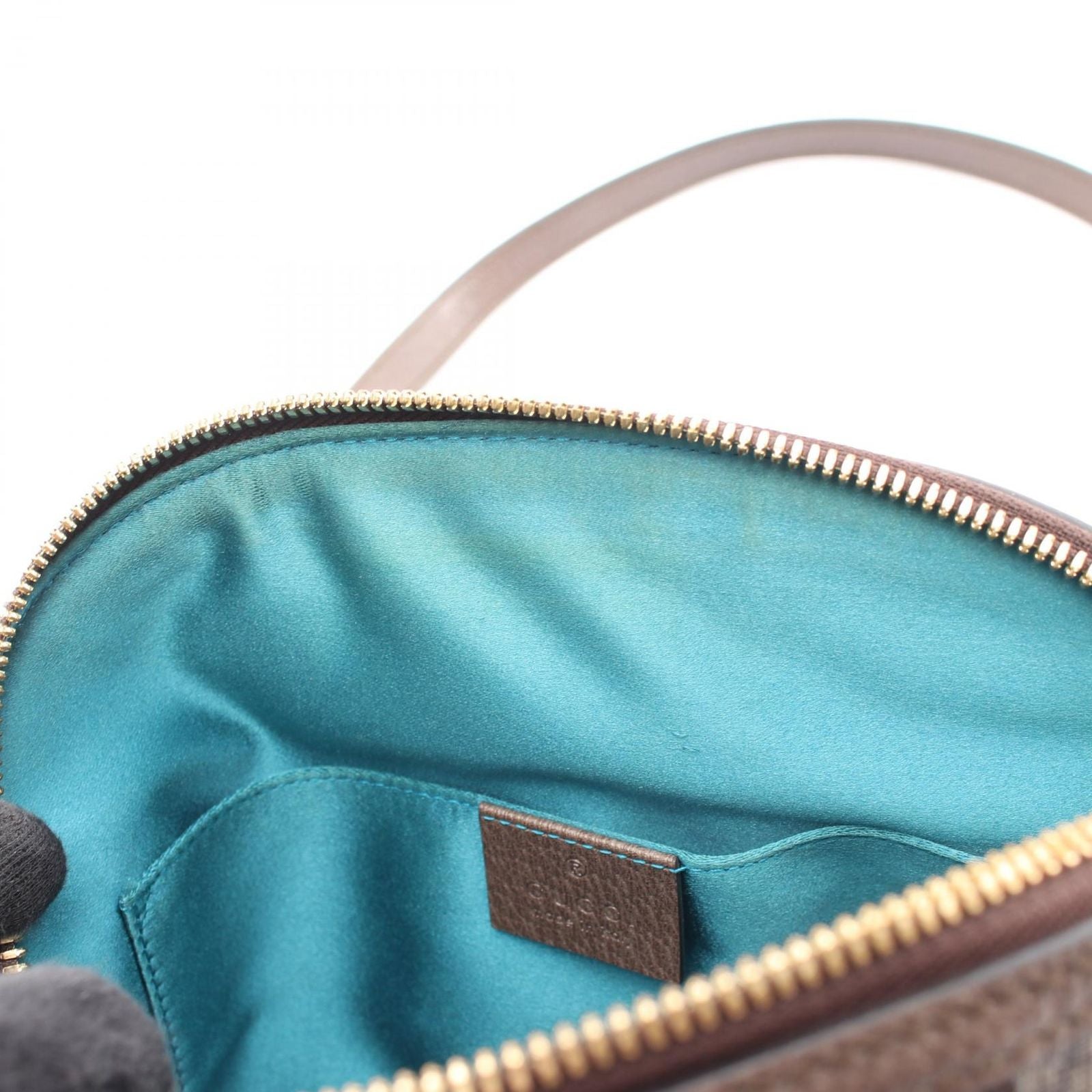 Gucci Shoulder Bag Ophidia GG Spuri Beige Leather Sherry Line — view 8