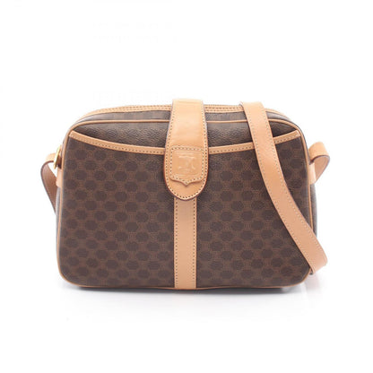 Celine Shoulder Bag Macadam brown Leather