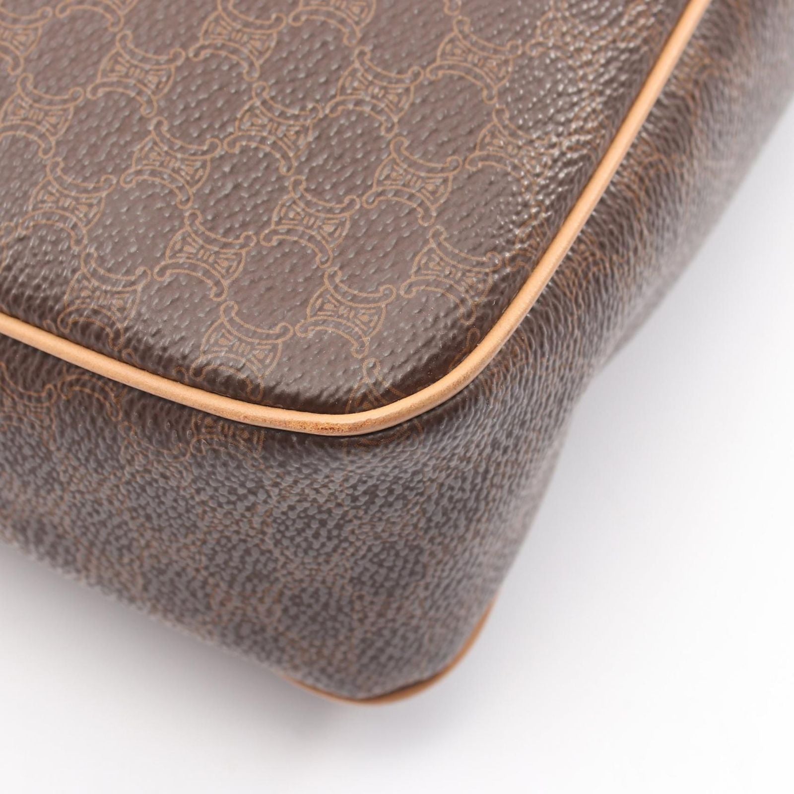 Celine Shoulder Bag Macadam brown Leather — view 5