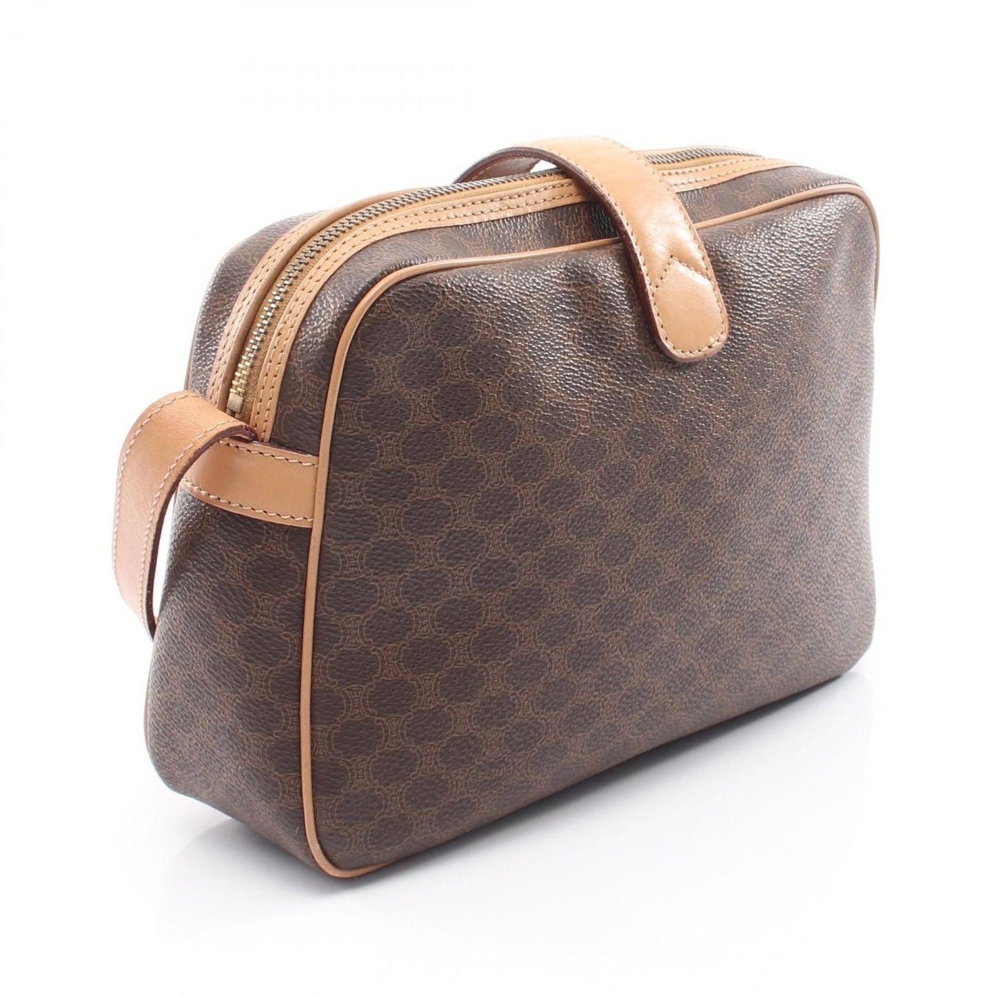 Celine Shoulder Bag Macadam brown Leather — view 2