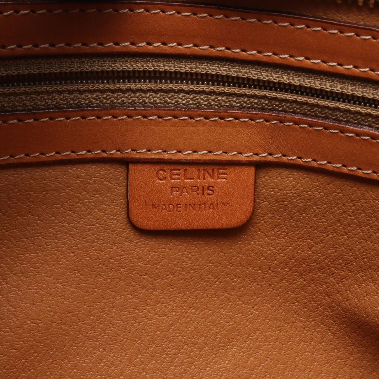 Celine Tote Macadam brown Leather Shoulder — view 4