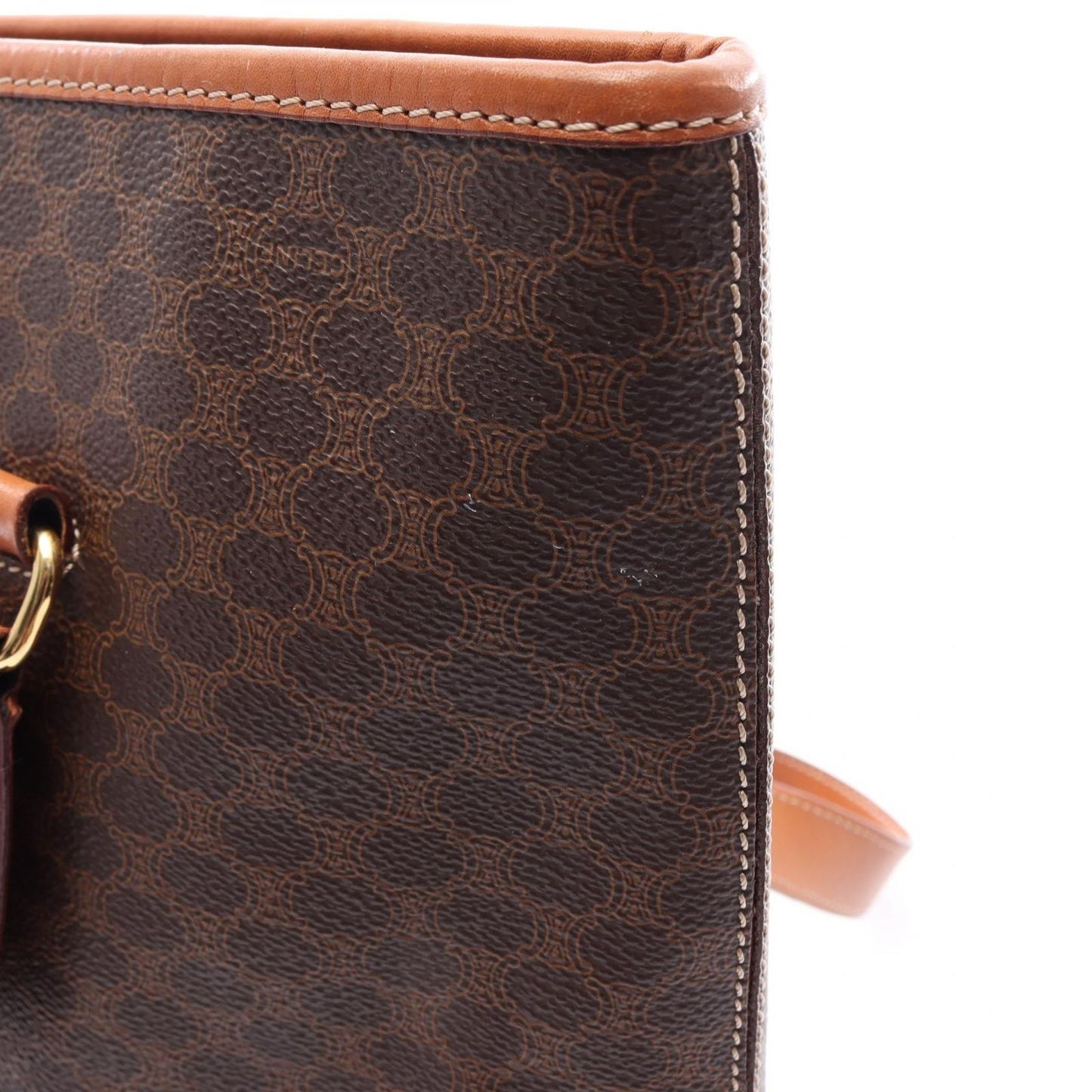 Celine Tote Macadam brown Leather Shoulder — view 8