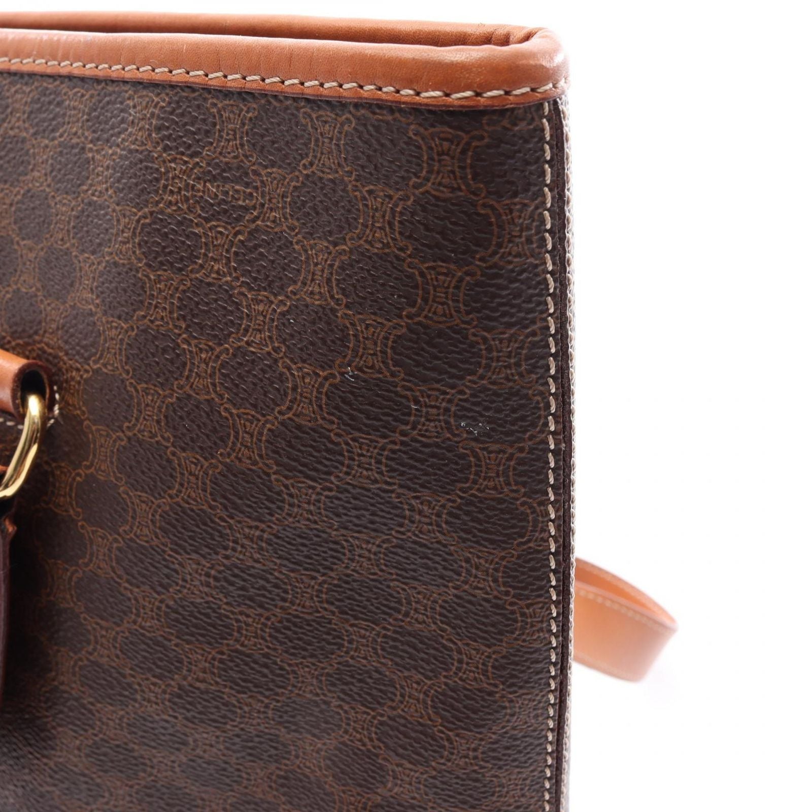 Celine Tote Macadam brown Leather Shoulder — view 8