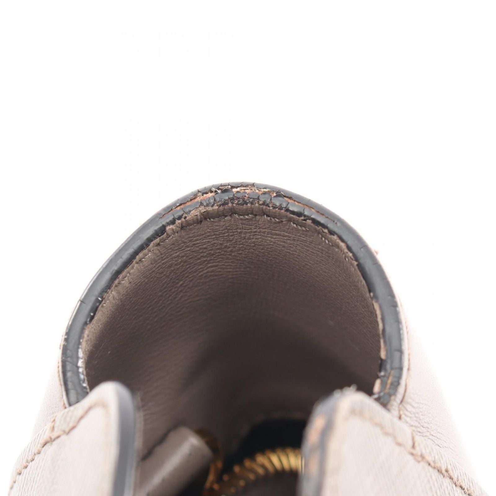 Prada Handbag 2-Way Gray Ju Leather Hand — view 9