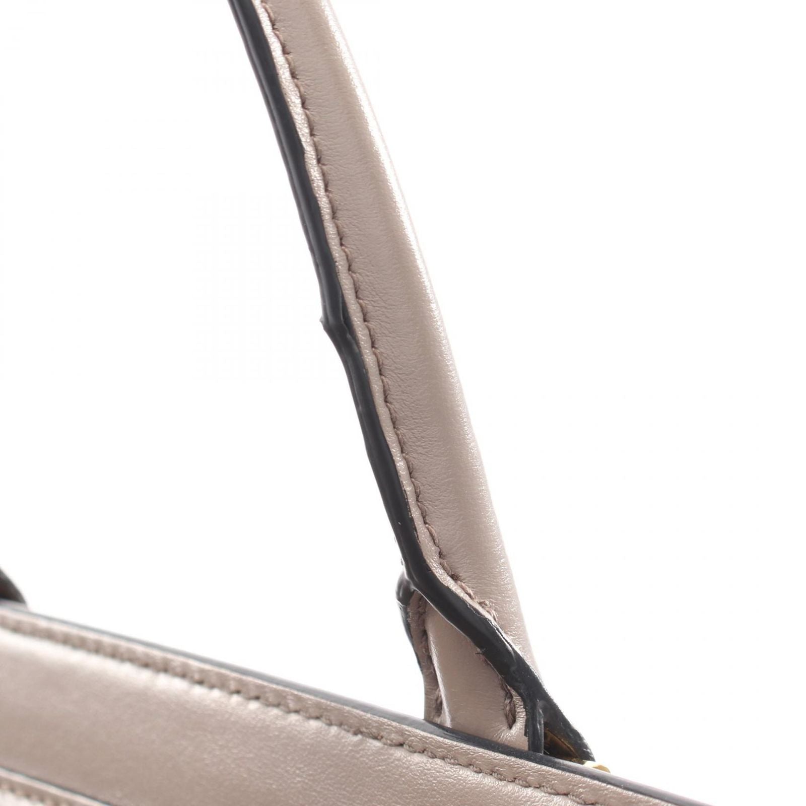 Prada Handbag 2-Way Gray Ju Leather Hand — view 7