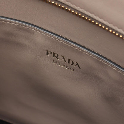 Prada Handbag 2-Way Gray Ju Leather Hand — view 4
