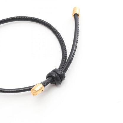 Saint Laurent Sanro Lampari Paris Bracelet Cassandra Black Leather — view 6