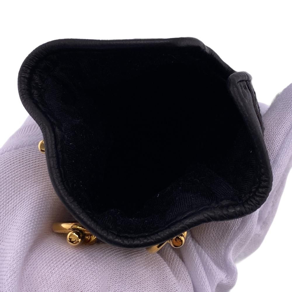 Hermes Chaine D'ancre Gloves 7.5 Leather Black — view 6