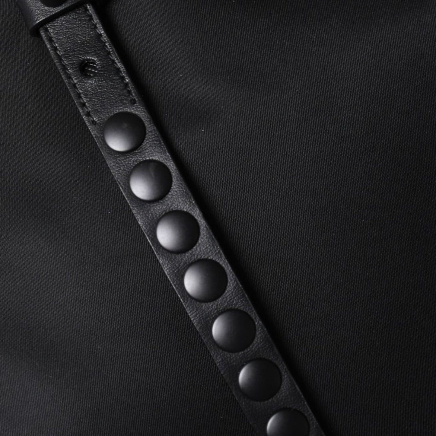 Prada Nylon Shoulder Bag Black Studded 2-Way Matte — view 7