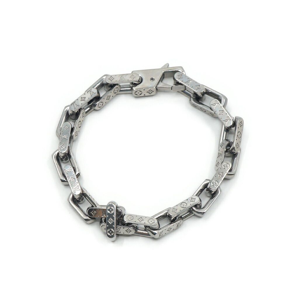 Louis Vuitton Bracelet Mini Monogram Chain Silver — view 6