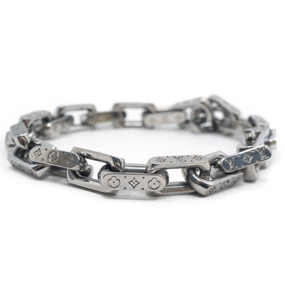 Louis Vuitton Bracelet Mini Monogram Chain Silver — view 2