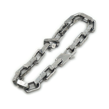 Louis Vuitton Bracelet Mini Monogram Chain Silver — view 7