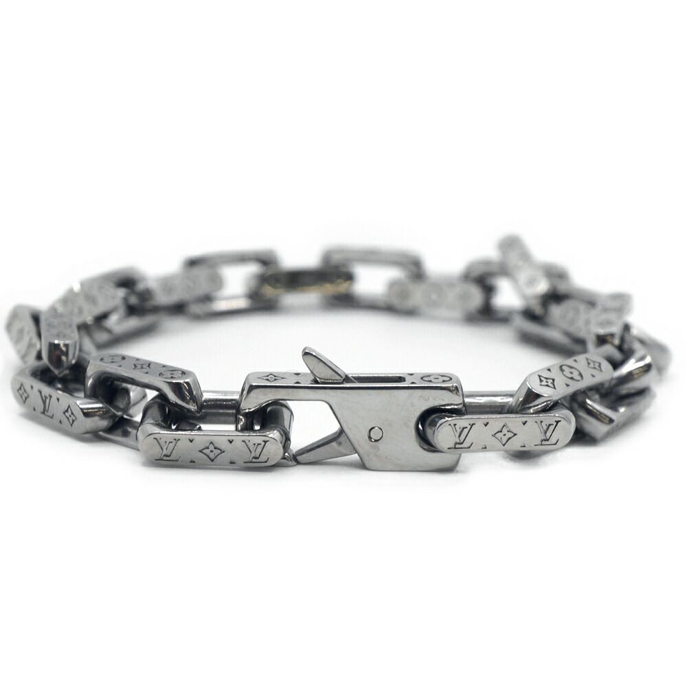 Louis Vuitton Bracelet Mini Monogram Chain Silver — view 3