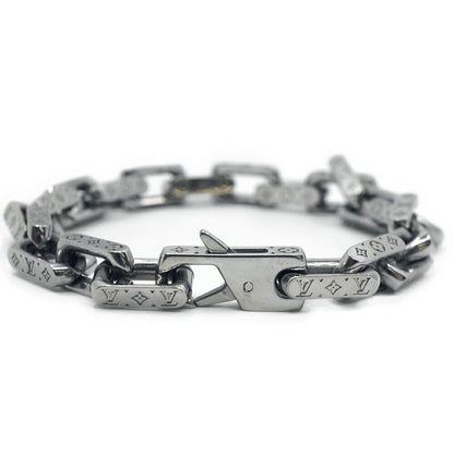 Louis Vuitton Bracelet Mini Monogram Chain Silver — view 3