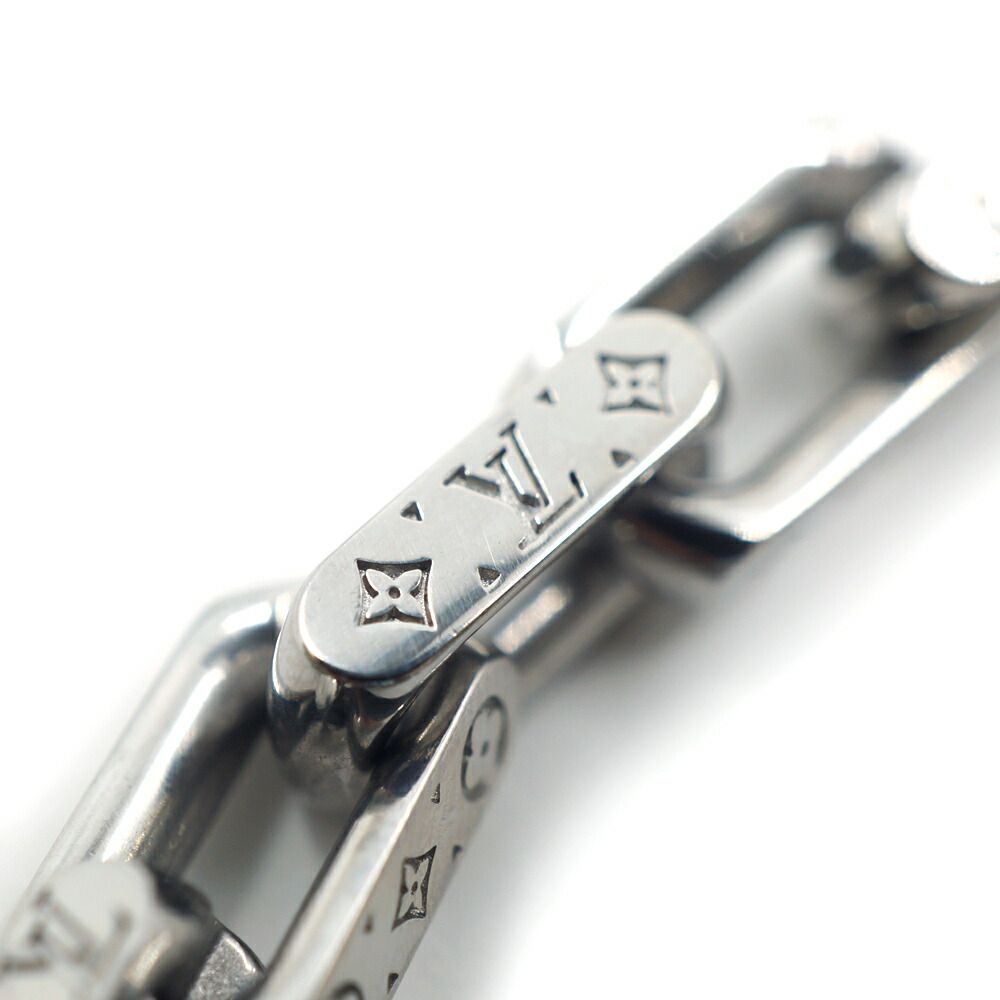 Louis Vuitton Bracelet Mini Monogram Chain Silver — view 5