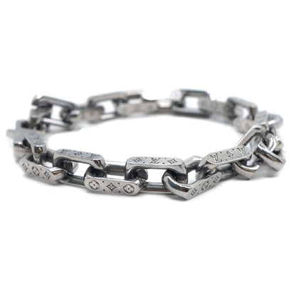 Louis Vuitton Bracelet Mini Monogram Chain Silver — view 4