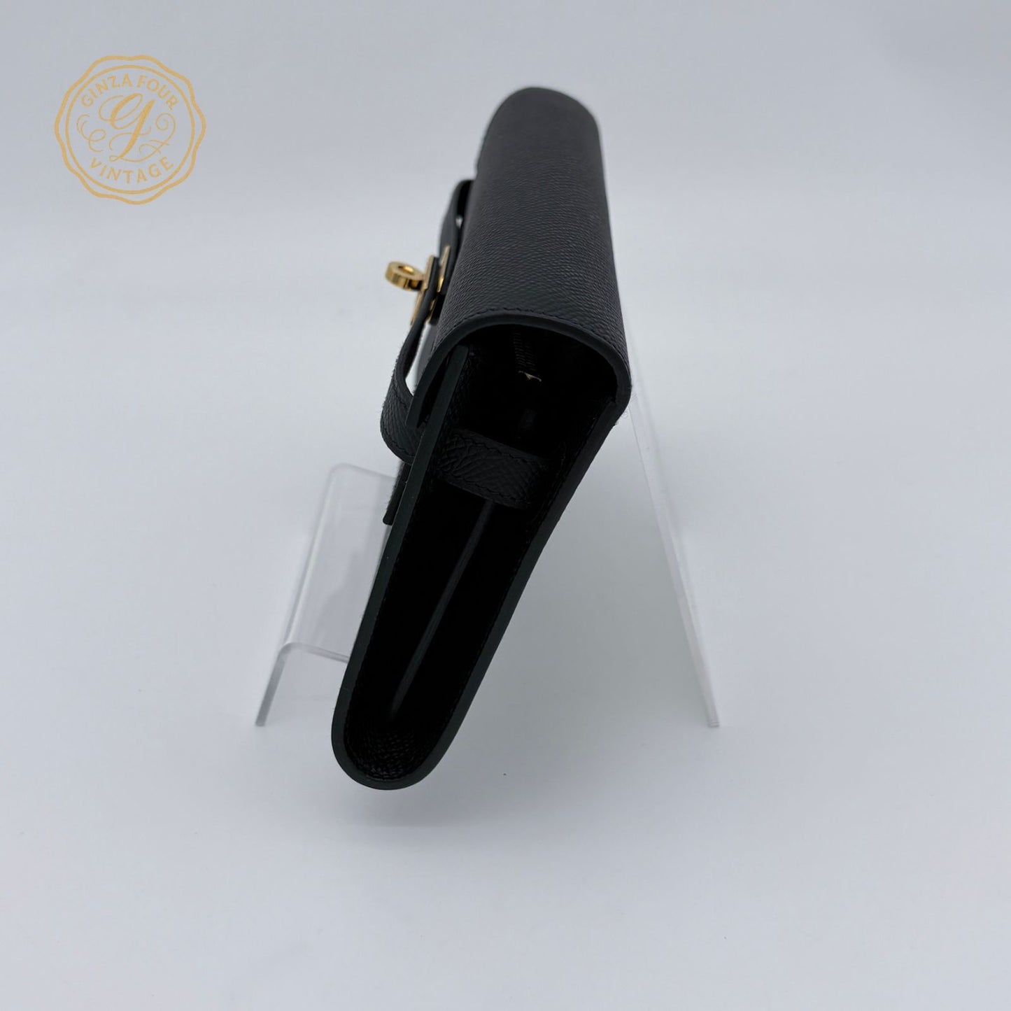 Hermes Kelly Long Tougo Epsom Black Gold — view 3