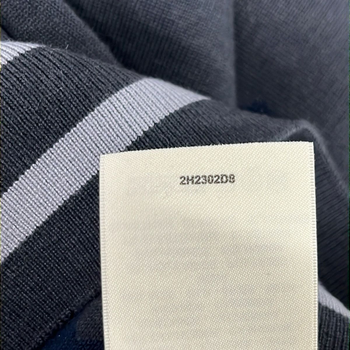 Hermes Mini Skirt 36 S Dark Gray Navy Cashmere Silk Dot Pattern Waist — view 6