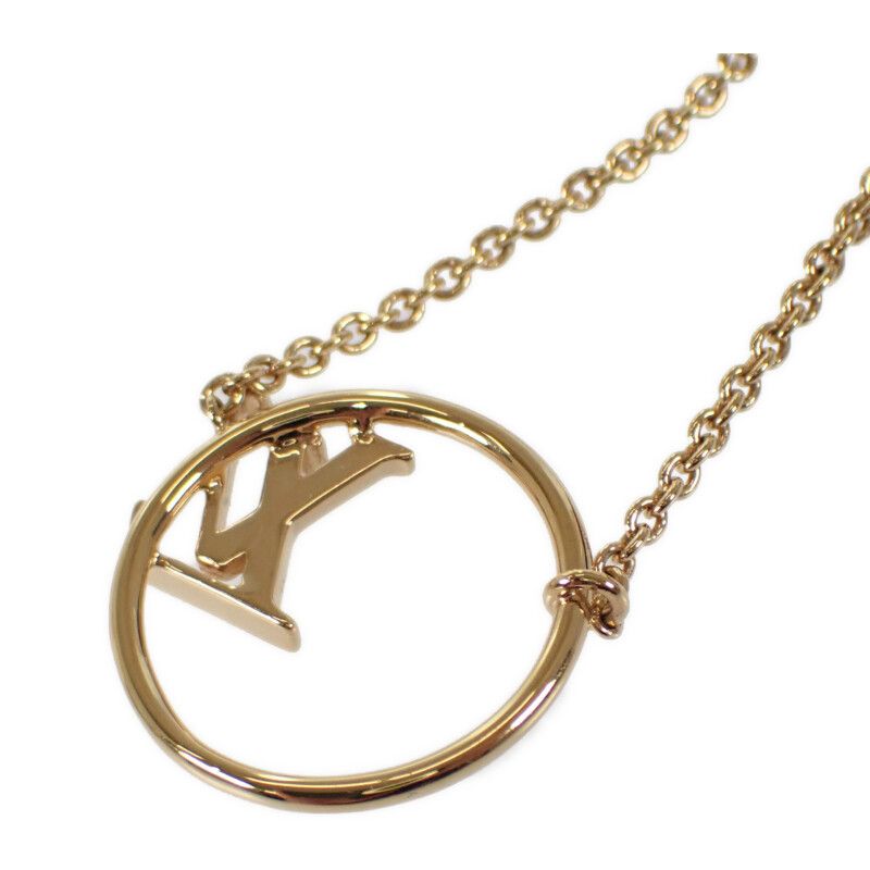 Louis Vuitton LV Eclipse Necklace Metal Gold — view 3