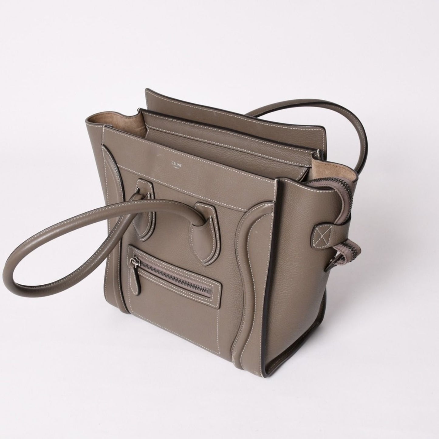 Celine Bag Luggage Micro Slim Gray Handbag Hedi Slimane — view 4