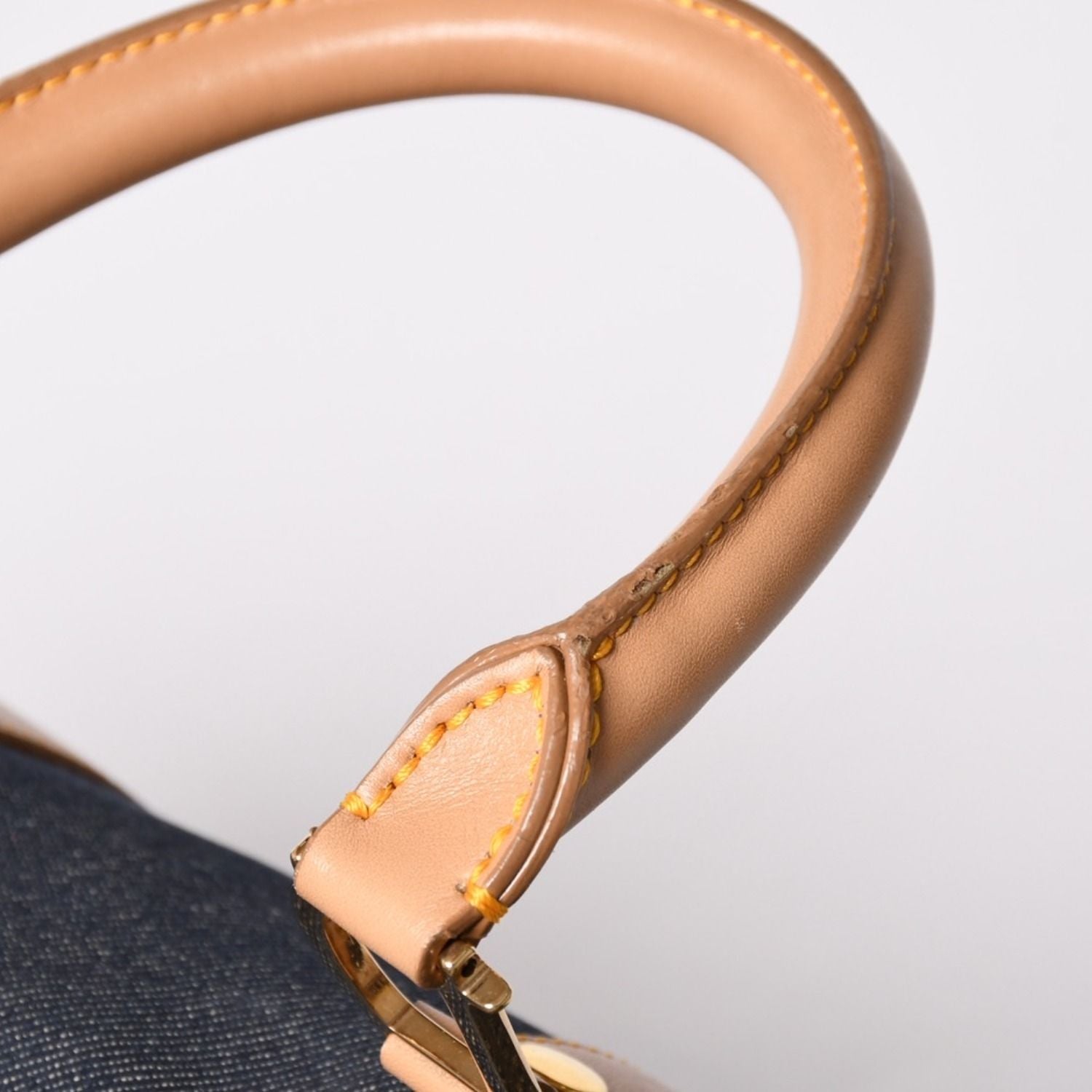 Dior Trotter Handbag Denim 35 Boston Gold — view 8