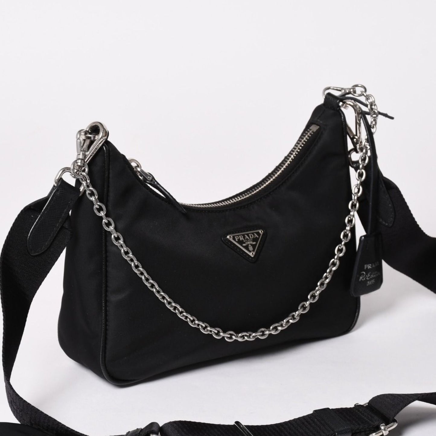 Prada Hobo Nylon Black — view 4